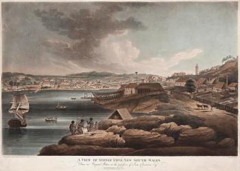 A view of Sydney Cove, New South Wales by 
																	Edward Dayes