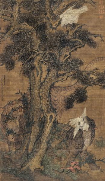 Eagle And Tiger by 
																	 Wang Fu