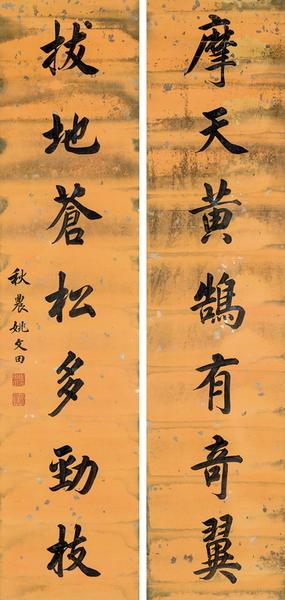 Calligraphy by 
																	 Yao Wentian