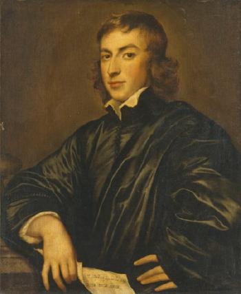 Portrait Of A Young Man, Half-length, In Black, Holding A Love Letter by 
																	Adriaen Hanneman