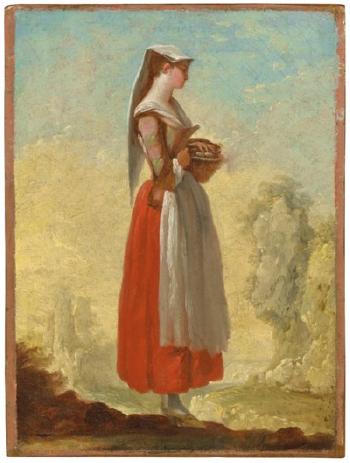 A Girl From Frascati by 
																	Jean Barbault