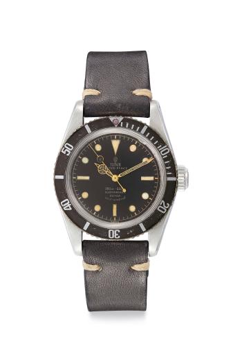 A Fine Stainless Steel Automatic Wristwatch With Center Seconds Gilt Dial And Bracelet by 
																	 Tudor Watches