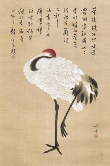 Sleeping Crane by 
																	 Wu Yongxiang