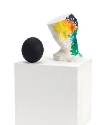 Figura Con Uovo Nero (Figure With Black Egg) by 
																	Claudio Parmiggiani