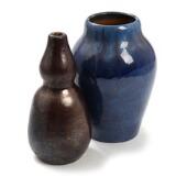 Two glazed earthenware vases by 
																			Soren Kongstrand