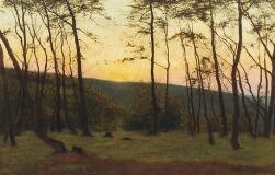 Landscape at sunrise by 
																			Carl Milton-Jensen