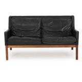 Freestanding two seater Brazilian rosewood sofa by 
																			Kai Lyngfeldt Larsen