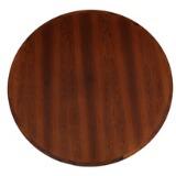 Circular coffee table of Brazilian rosewood by 
																			 P Jeppesen