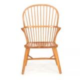 Windsor armchair of beech, seat of elm by 
																			Palle Suenson