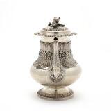 George IV sterling silver baluster coffee pot by 
																			Joseph Angell