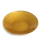 A sterling silver bowl embellished with translucent yellow enamel by 
																			David Andersen