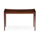 Side table of rosewood with partly raised edges by 
																			 Jason Mobler
