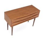 Small chest of drawer of teak, front with two drawers. by 
																			 N C Mobler