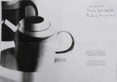 A Bing & Groendahl stoneware tea pot. No. A21 and an Arabia porcelain tea pot with metal handle by 
																			Ole Palsby