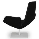 Fjord, Swivel Armchair With White Lacquered Steel Base by 
																			Patricia Urquiola