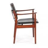 Armchair with rosewood frame by 
																			Borge Rammeskow