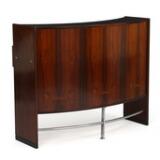 Rosewood bar with curved corpus by 
																			 Dyrlund Smith