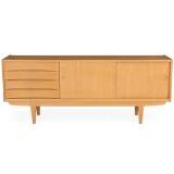 Oak sideboard Front with drawers and sliding doors by 
																			 IKEA