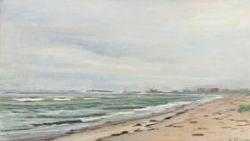 Coastal view from Sæby beach, North Jutland by 
																			Christian Zacho
