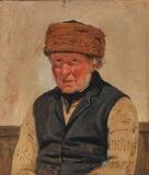 Portrait of a fisherman from Hornbæk by 
																			Peter Raadsig