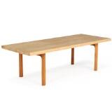 Rectangular coffee table of solid oak by 
																			 Mikael Larsen