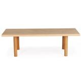 Rectangular coffee table of solid oak by 
																			 Mikael Larsen