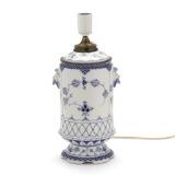 Blue Fluted a porcelain paraffin lamp decorated in blue. 382 by 
																			Arnold Krog