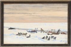 Narwhale Hunting by 
																			Jakob Danielsen
