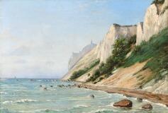 “Sommerspiret, Sandfaldet, Græderen”. View From the Cliffs of Møn by 
																			Christian Olavius Zeuthen
