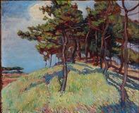 Landscape With Trees on a Hill Top by 
																			Eugen Stibbe