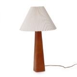 Table Lamp With Light Brown Leather by 
																			 Stockmann Orno