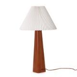 Table Lamp With Light Brown Leather by 
																			 Stockmann Orno