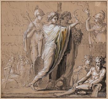 Allegorical Scene With Justice and Religion by 
																	Nicolai Abraham Abildgaard