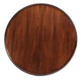 A circular rosewood coffee table, top with raised edge by 
																			Torbjorn Afdal
