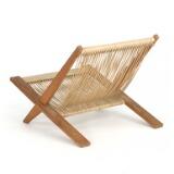 Easy chair with patinated ash wood frame by 
																			Thorald Madsens