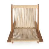 Easy chair with patinated ash wood frame by 
																			Thorald Madsens