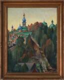 View from Pechory Monastary at Pskov by 
																			Konstantin Dydyschko