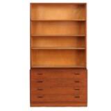 Chest of drawer and bookcase of teak by 
																			 Soborg Mobler