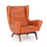 Easy chair with rosewood legs by 
																			Illum Wikkelso