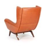 Easy chair with rosewood legs by 
																			Illum Wikkelso