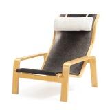 Adjustable maple easy chair by 
																			Iimari Lappalainen