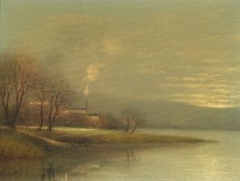 Misty mood on the lake by 
																			Walter Dusatti