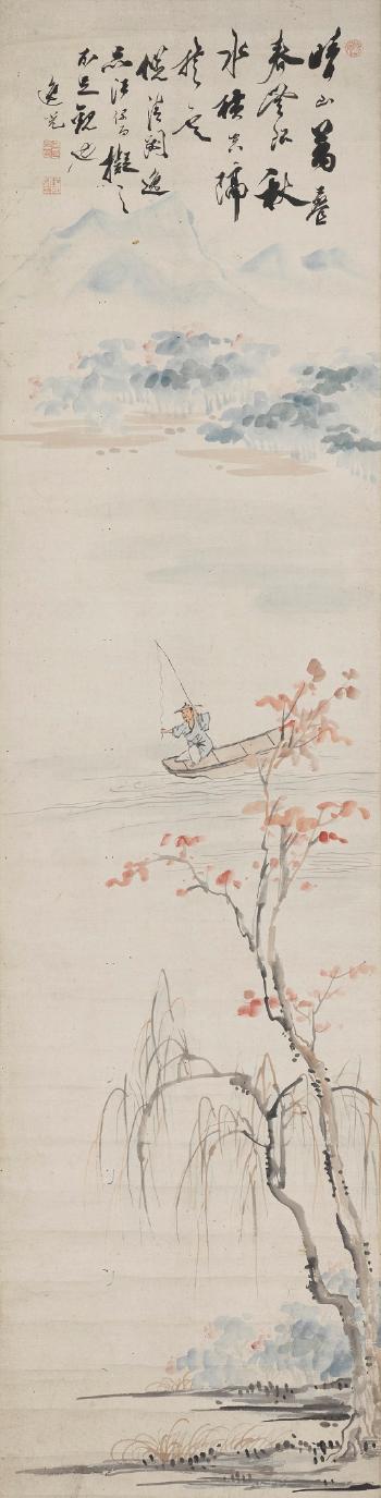 Fishing Beside The Willows by 
																	 Da Chongguang
