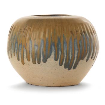 An Enamelled Stoneware Vase by 
																	Paul Jeannenet