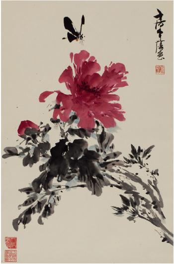 Peony And Butterfly by 
																	 Fang Jiefu