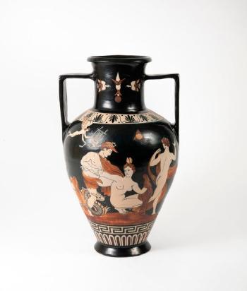 Vase à Anses En Grès Emaillé Polychrome Dans Le Goût Antique by 
																	Pedro Garcia de Diego