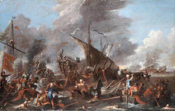 The Battle of Lepanto by 
																	Cornelis de Wael