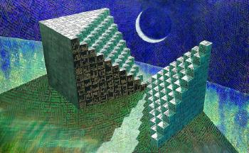 The Transcendental Mansion Of The Moon by 
																	Ahmed Moustafa