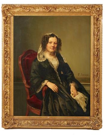 Portrait d’Amélie Ducroq; Portrait de Jean Honoré Dalencourt by 
																			Paul Jourdy