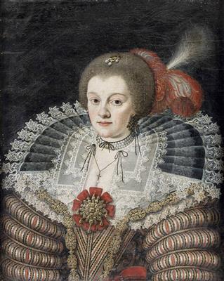 Bildnis einer Prinzessin mit breitem Reticella-Kragen by 
																			Hans von Aachen